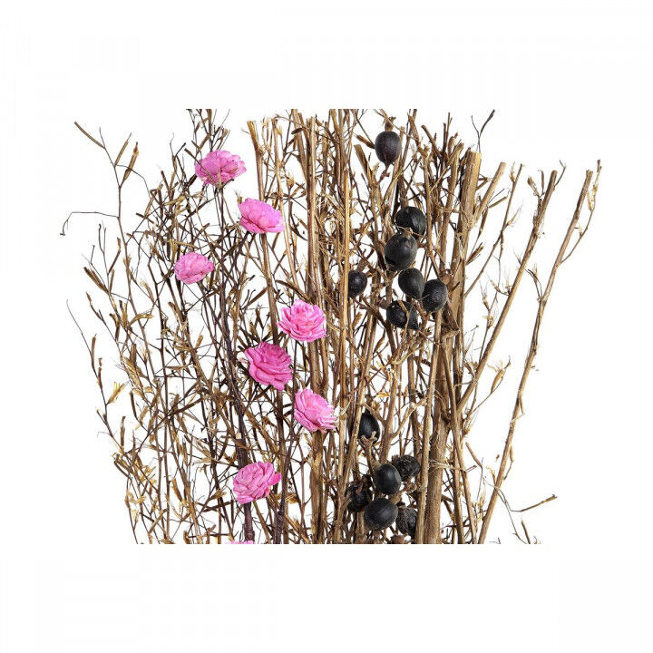Ramo DKD Home Decor Rosa Marrón Blanco Flor seca (2 Unidades) (30 x 30 x 65 cm)