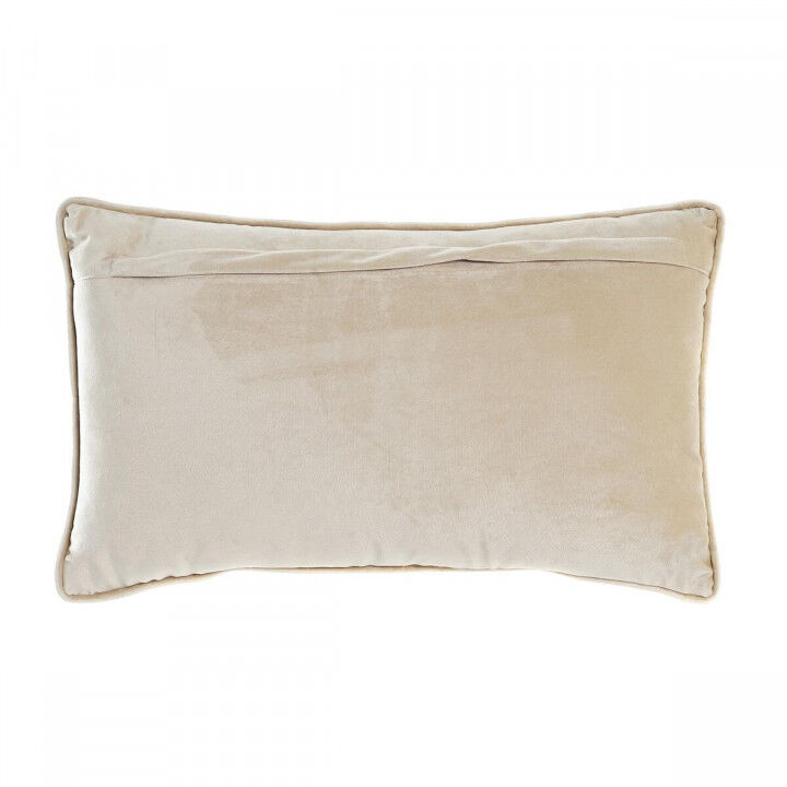 Coussin DKD Home Decor Doré 50 x 10 x 30 cm Fleurs