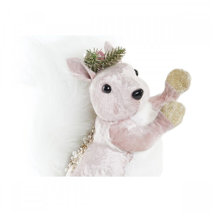 Adorno Navideño DKD Home Decor Poliéster Ardilla (13 x 16 x 21 cm) (3) (3 Unidades)