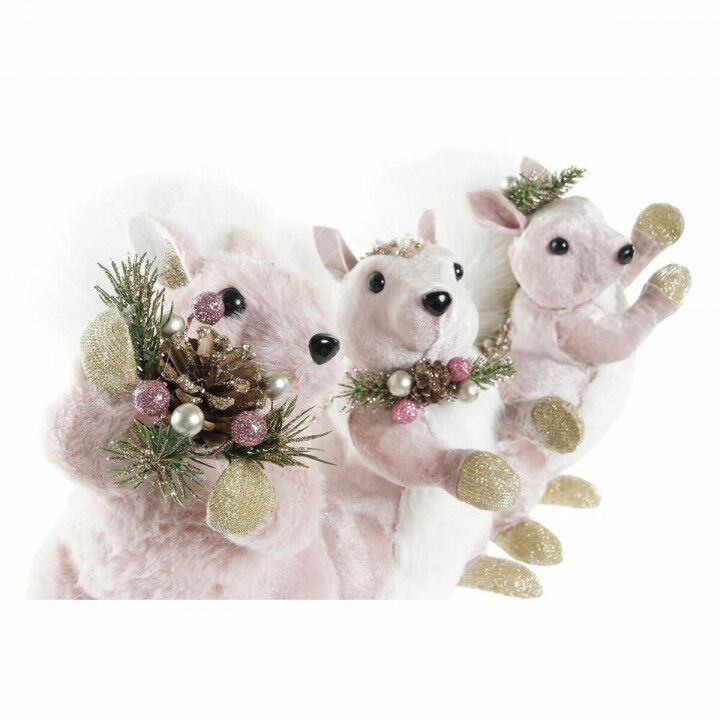 Christmas bauble DKD Home Decor Polyester Squirrel (13 x 16 x 21 cm) (3) (3 Units)