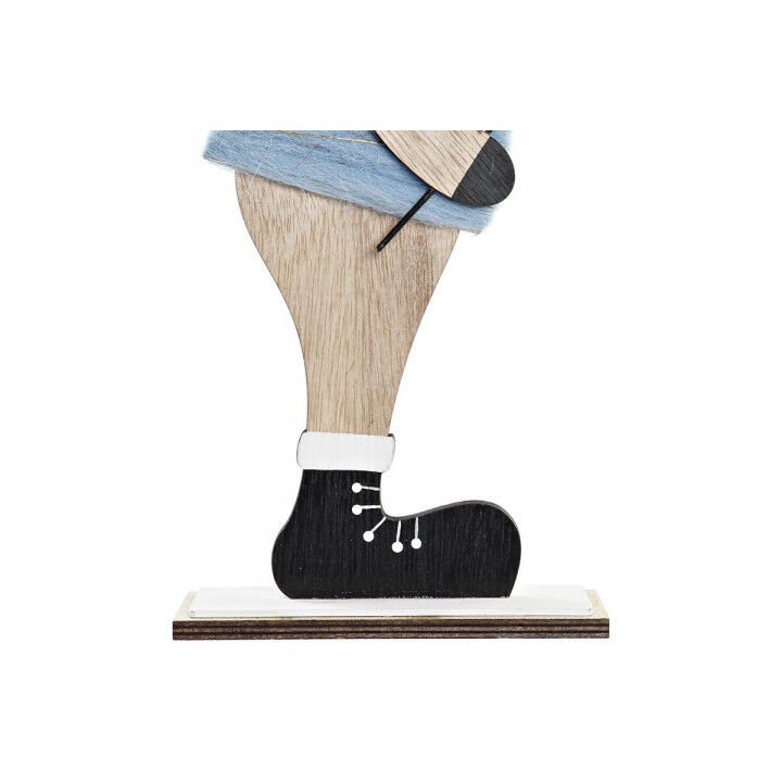 Kerstversiering DKD Home Decor Hout Polyester Rendier (5 x 22 x 41 cm) (4 Stuks)