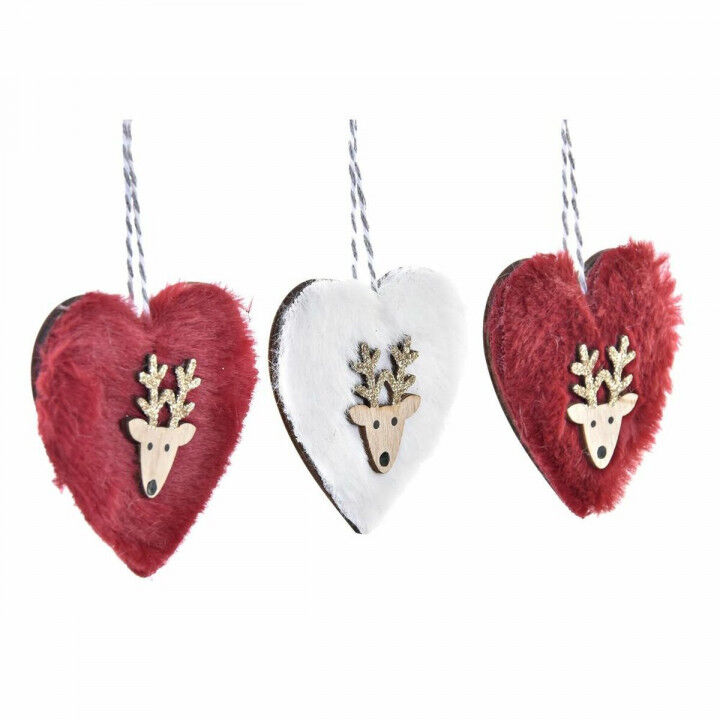 Set di Addobbi di Natale DKD Home Decor Poliestere (21 x 8 x 1 cm) (8 cm) (2 Unità)