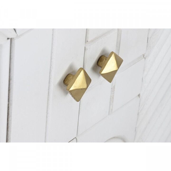 Sideboard DKD Home Decor White Brass Mango wood 157 x 43 x 84 cm 153 x 43 x 84 cm Rhombus