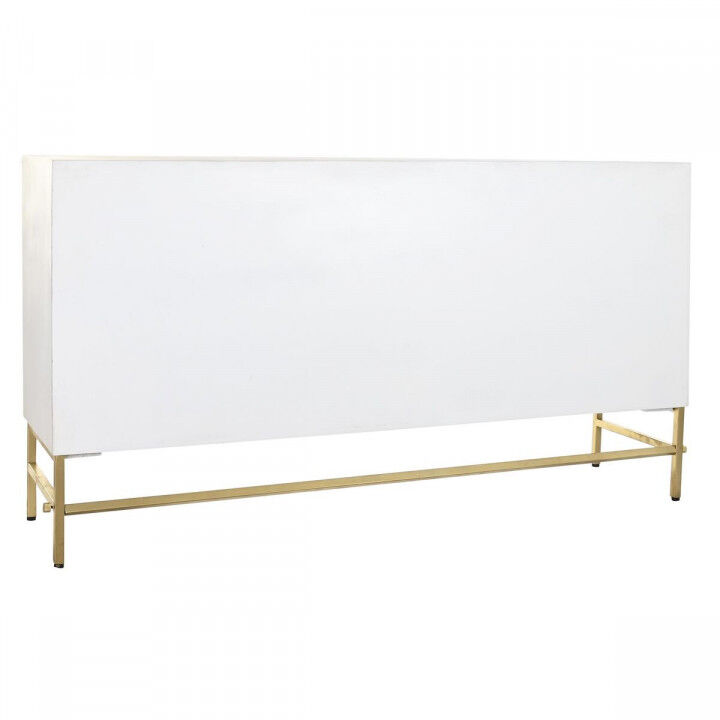 Buffet DKD Home Decor Blanc Laiton Bois de manguier 157 x 43 x 84 cm 153 x 43 x 84 cm Losanges