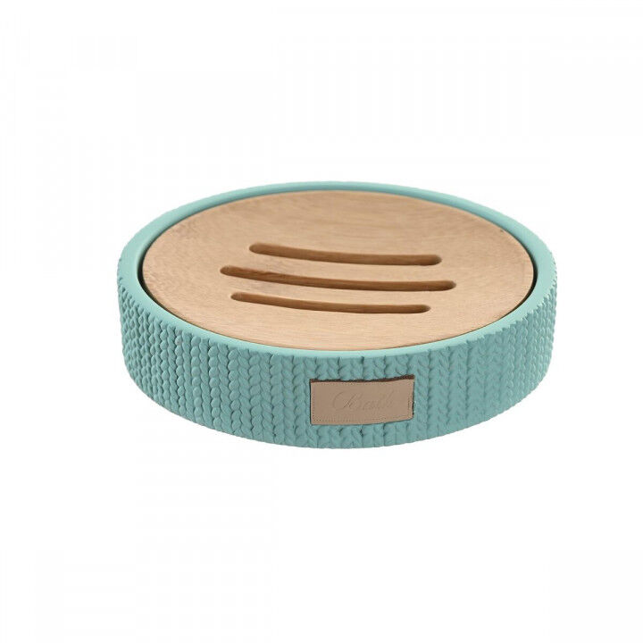 Zeepschaal DKD Home Decor 11 x 11 x 2,5 cm Cement Groen