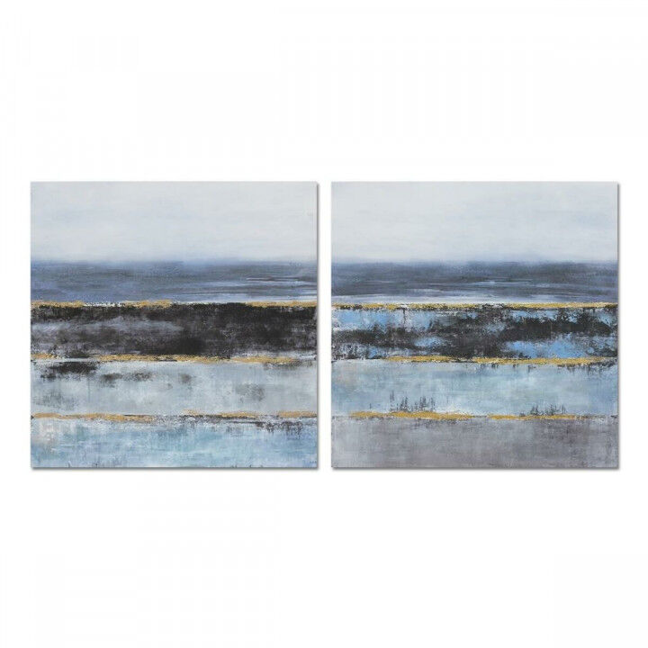 Canvas DKD Home Decor Abstract Modern (80 x 3 x 80 cm) (2 Stuks)