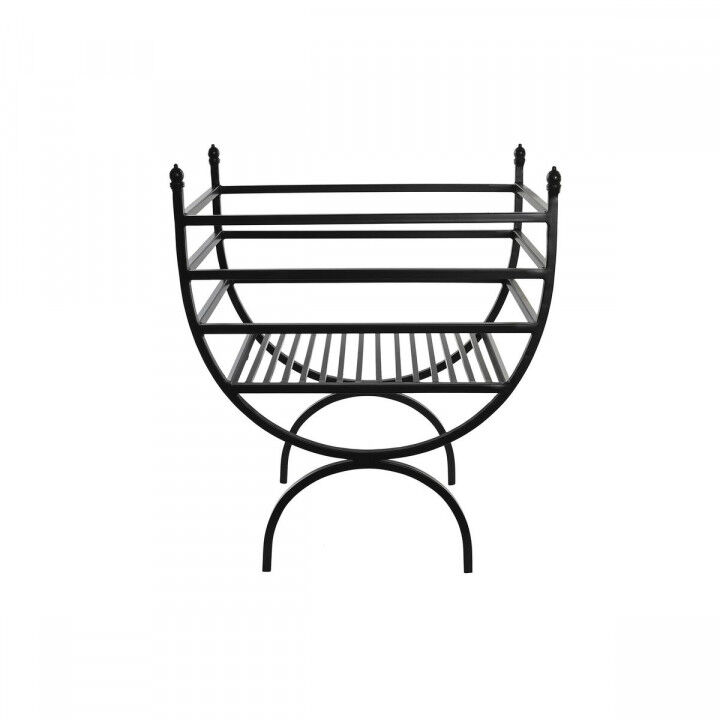 Kaminholzaufbewahrung DKD Home Decor Schwarz Stahl 48 x 30 x 57 cm Brennholzträger