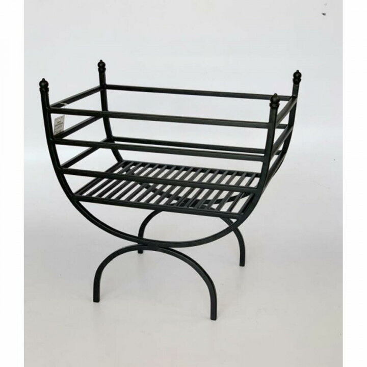 Kaminholzaufbewahrung DKD Home Decor Schwarz Stahl 48 x 30 x 57 cm Brennholzträger