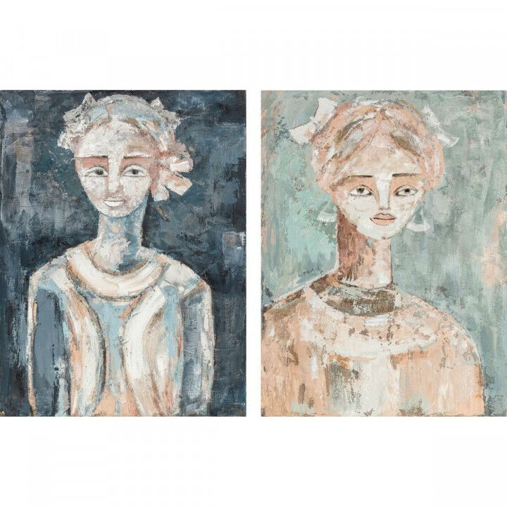 Lienzo DKD Home Decor Pino Lienzo 90 x 4 x 120 cm 90 x 3,7 x 120 cm