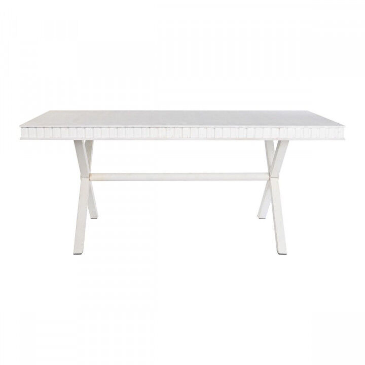 Esstisch DKD Home Decor Weiß Metall Mango-Holz 180 x 90 x 76 cm