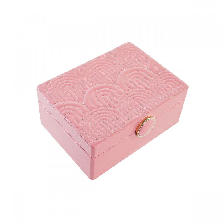 Doos-Juwelenkistje DKD Home Decor Roze Hout MDF 17 x 13 x 8,5 cm