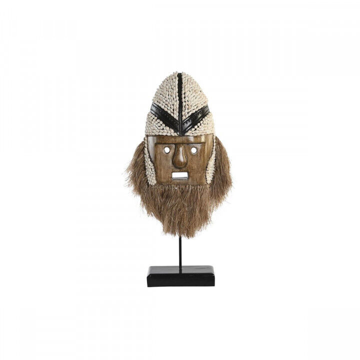 Decoratieve figuren DKD Home Decor Natuurlijk Wit Schelpen Masker (30 x 10 x 60 cm)