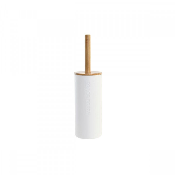 Scopino per il Bagno DKD Home Decor 9 x 9 x 35,5 cm Naturale Bianco polipropilene