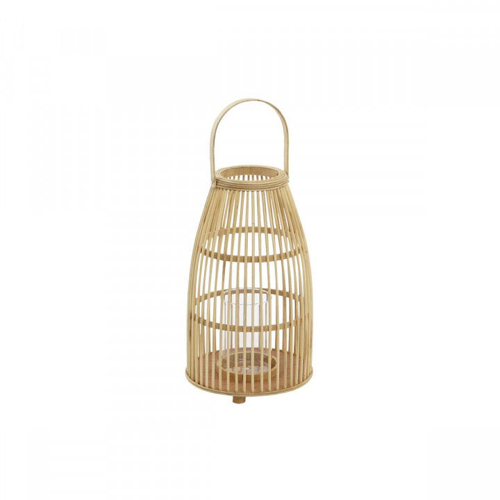 Kaarshouder DKD Home Decor Kristal Bamboe (25 x 25 x 56 cm)