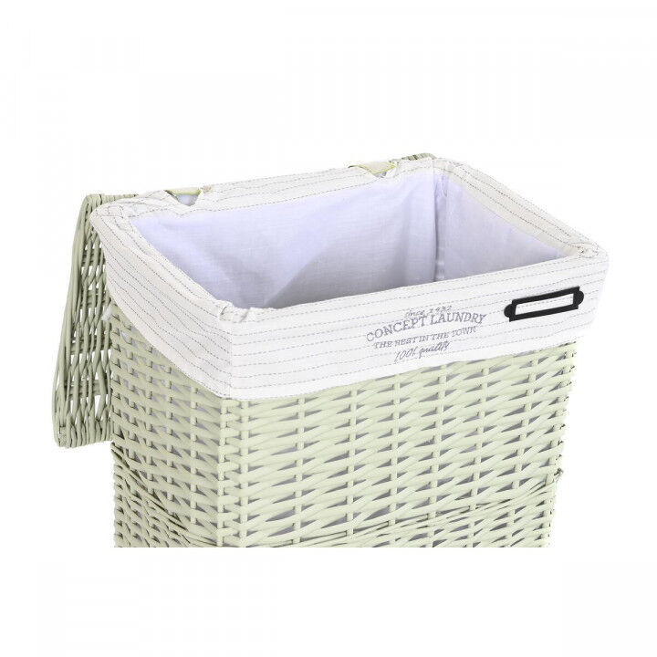 Multi-purpose basket DKD Home Decor Green wicker 44 x 34 x 56 cm 5 Pieces