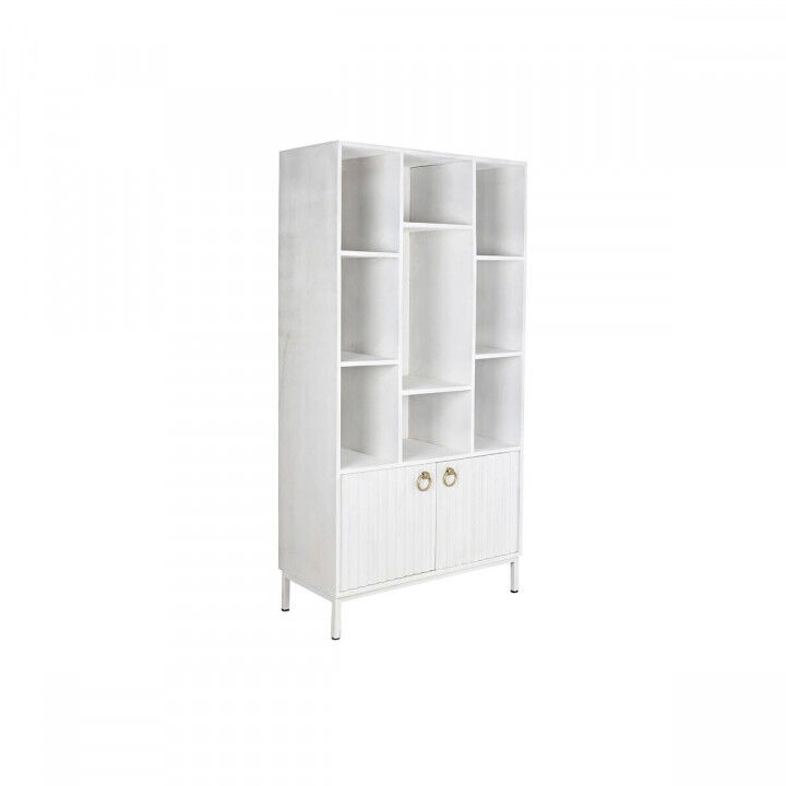 Planken DKD Home Decor Wit Metaal Mangohout 90 x 40 x 180 cm