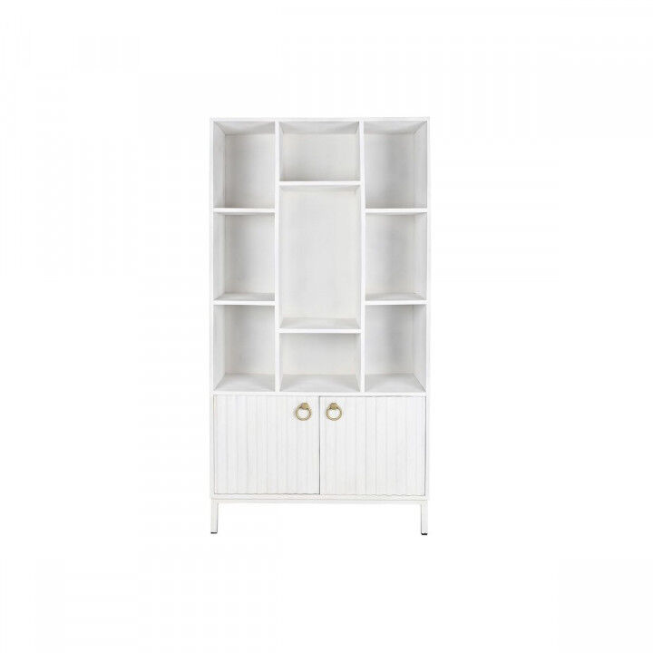 Planken DKD Home Decor Wit Metaal Mangohout 90 x 40 x 180 cm