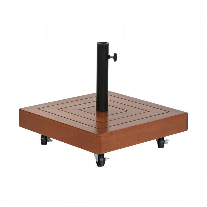 Voet voor Parasol DKD Home Decor Natuurlijk Zwart Metaal Graniet Beton (48 x 48 x 39 cm)