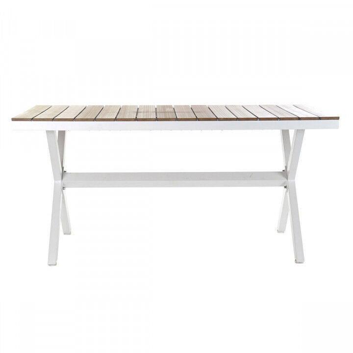 Esstisch DKD Home Decor Außenbereich Harz Aluminium 200 x 90 x 75 cm
