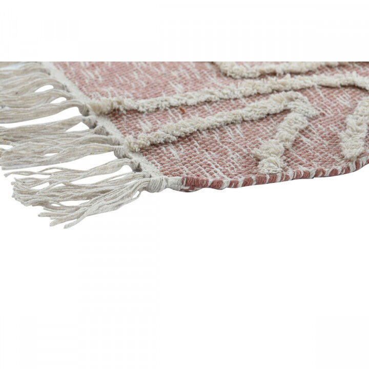 Teppich DKD Home Decor Rosa Terrakotta Weiß Randbereich Urban (120 x 180 x 1 cm)