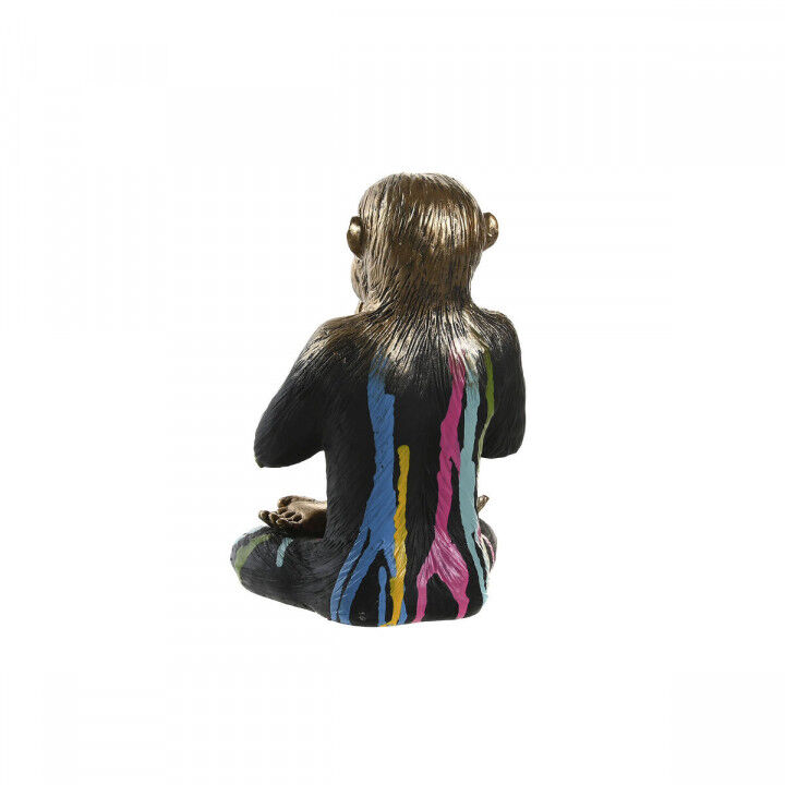 Decorative Figure DKD Home Decor Golden Resin Multicolour Monkey Modern (19 x 12 x 24,5 cm) (3 Units)