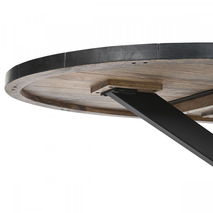 Esstisch DKD Home Decor Schwarz natürlich Metall Mango-Holz 200 x 100 x 76 cm