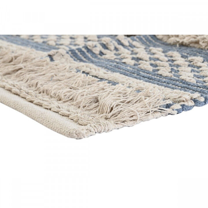 Tappeto DKD Home Decor 230 x 160 x 2 cm Azzurro Cotone Bianco Boho