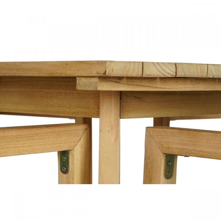 Tafel met vier stoelen DKD Home Decor 90 x 90 x 75 cm