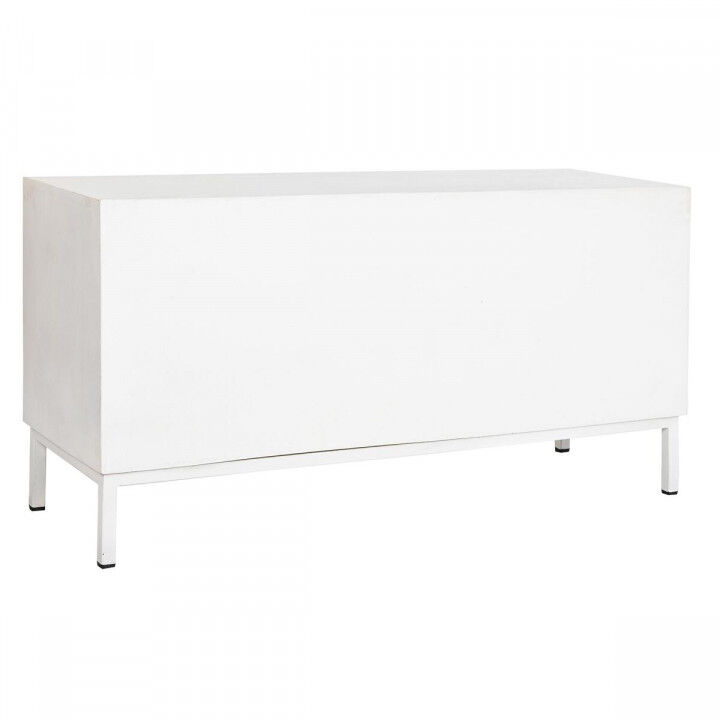 Meubles de télévision DKD Home Decor Doré Métal Blanc Bois de manguier 120 x 40 x 60 cm