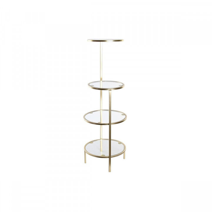 Mensole DKD Home Decor 32,5 x 30 x 86 cm Cristallo Dorato Metallo