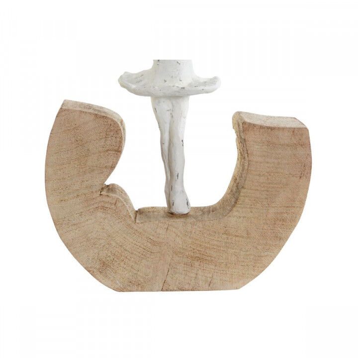 Decoratieve figuren DKD Home Decor Wit Bruin Balletdanseres 17 x 6 x 24 cm (2 Stuks)