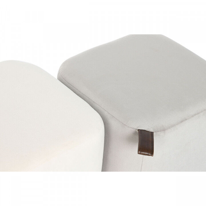 Fußstütze DKD Home Decor Gelb Blau Beige Grau Scandi 35 x 35 x 35 cm (2 Stück)