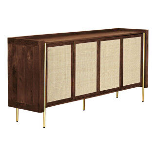 Aparador Home ESPRIT Fibra Madera de mango 180 x 40 x 80 cm
