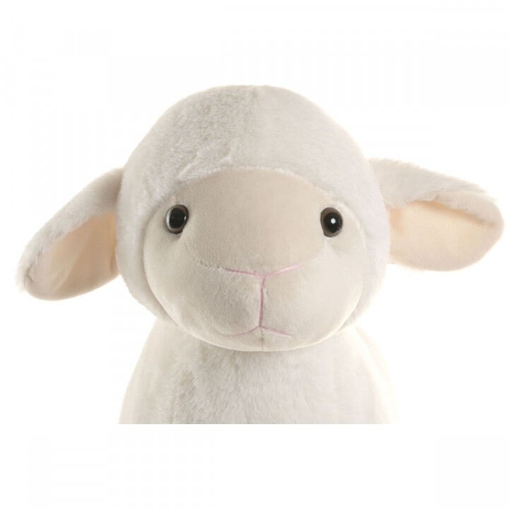 Sedia a Dondolo Home ESPRIT Bianco Naturale Pecora