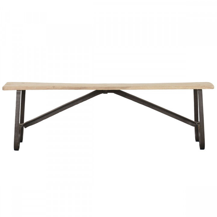 Bank Home ESPRIT Zwart Natuurlijk Ijzer Teakhout 152 X 41 X 46 CM