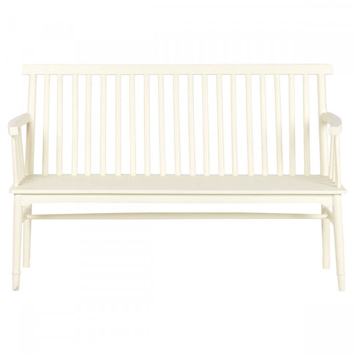 Banc Home ESPRIT Crème Bois de manguier Bois MDF 150 X 50 X 98 CM