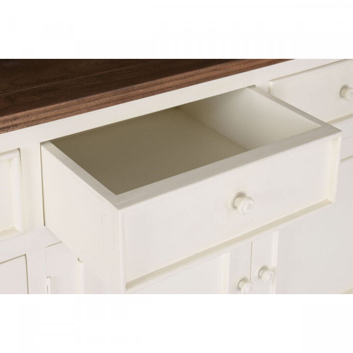 Présentoir Home ESPRIT Crème Brun foncé Bois de manguier Bois MDF 150 X 45 X 190 CM