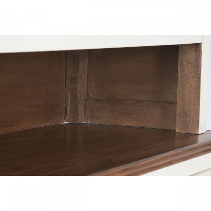 Vitrina Home ESPRIT Crema Marrón oscuro Madera de mango Madera MDF 150 X 45 X 190 CM