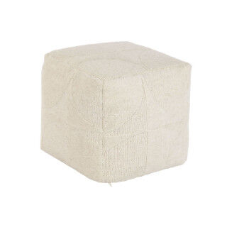 Repose-pied Home ESPRIT Beige Boho 45 x 45 x 45 cm