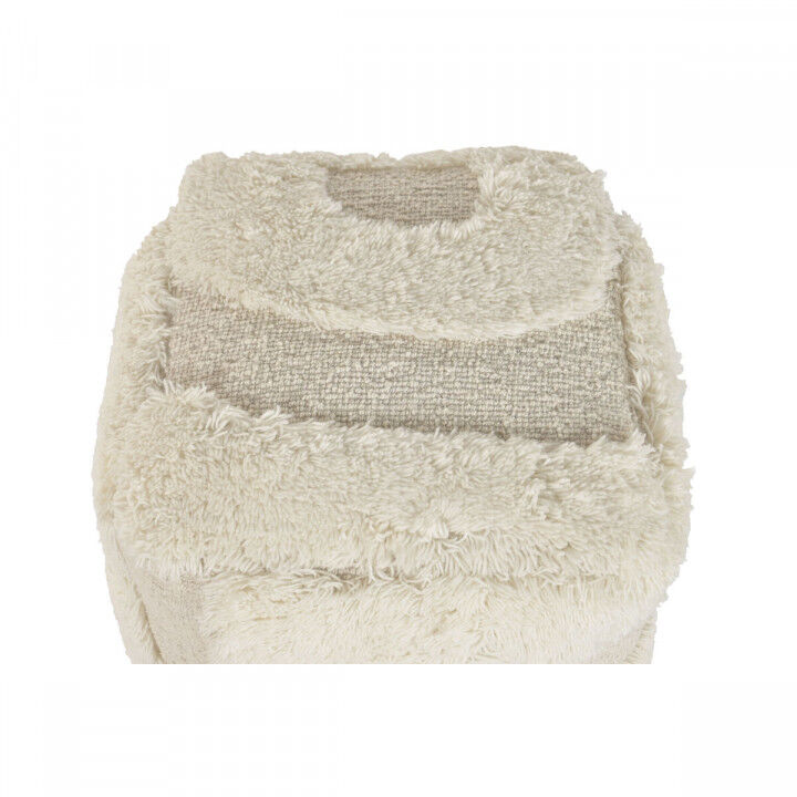 Footrest Home ESPRIT Beige Boho 45 x 45 x 45 cm