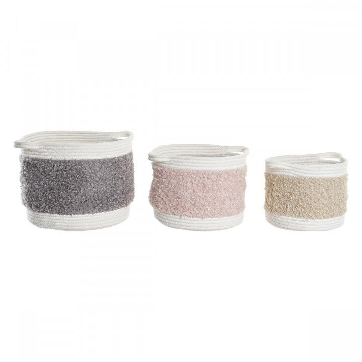 Basket set DKD Home Decor Children's 34 x 34 x 27 cm