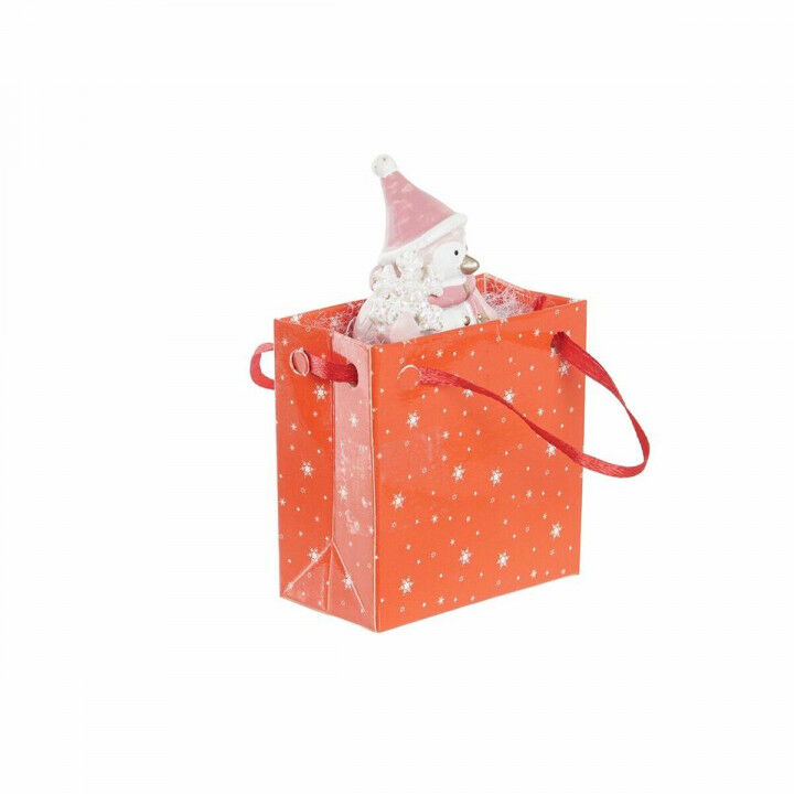 Kerstversiering DKD Home Decor Hars Sneeuwpop (3,5 x 2,5 x 4 cm) (4 Stuks)