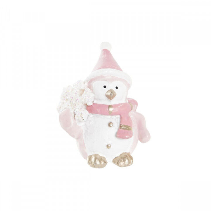 Christmas bauble DKD Home Decor Resin Snow Doll (3,5 x 2,5 x 4 cm) (4 Units)