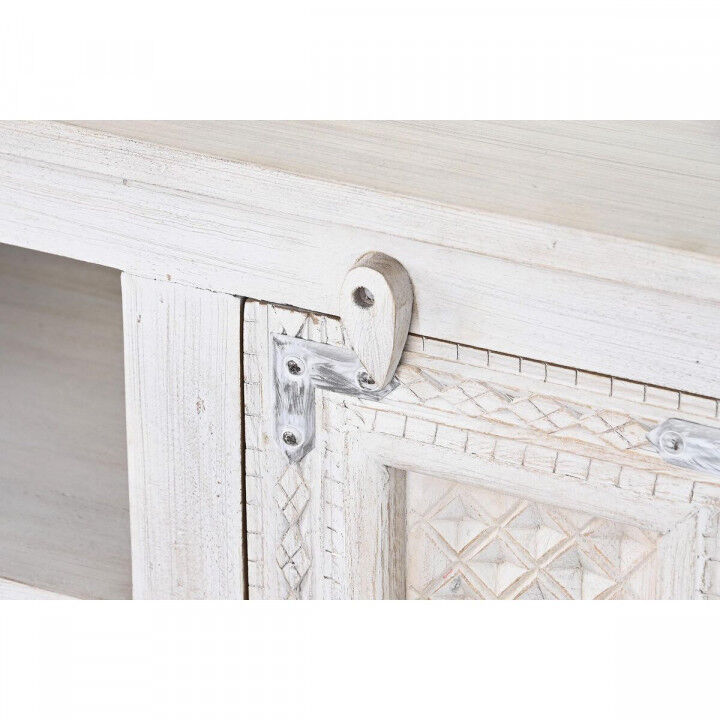 Mobile TV DKD Home Decor Bianco Legno Legno di mango 151 x 40 x 60 cm