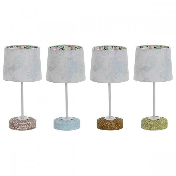 Lampada da tavolo DKD Home Decor Ceramica 16 x 16 x 33 cm Multicolore 220 V 25 W 4 Pezzi