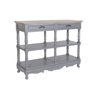 Buffet DKD Home Decor Gris Naturel Bois de paulownia Bois MDF 117 x 39 x 89 cm