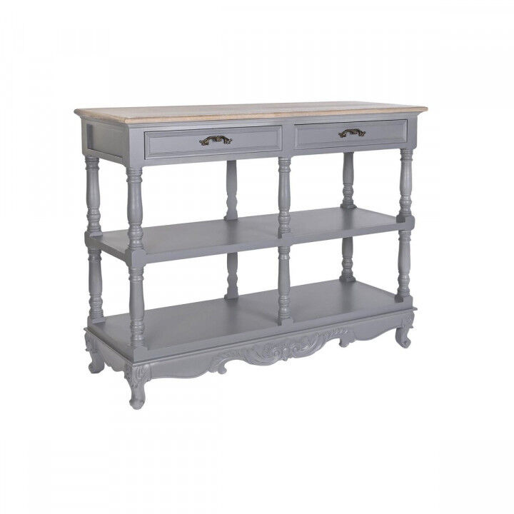 Buffet DKD Home Decor Gris Naturel Bois de paulownia Bois MDF 117 x 39 x 89 cm