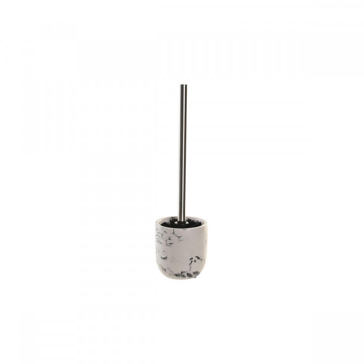 Toilet Brush DKD Home Decor Black Cement White 10 x 10 x 36 cm