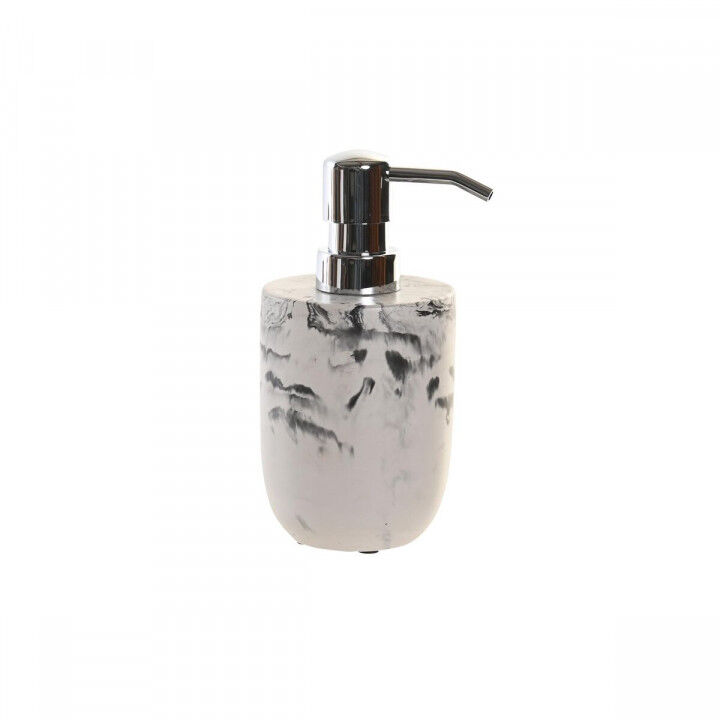 Dispenser di Sapone DKD Home Decor Nero Cemento Bianco