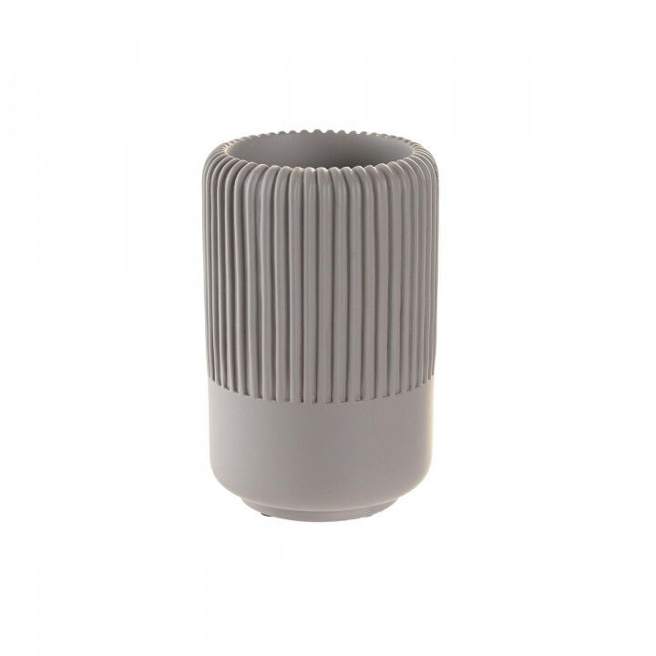 Bicchiere DKD Home Decor Grigio Cemento 7 x 7 x 11 cm